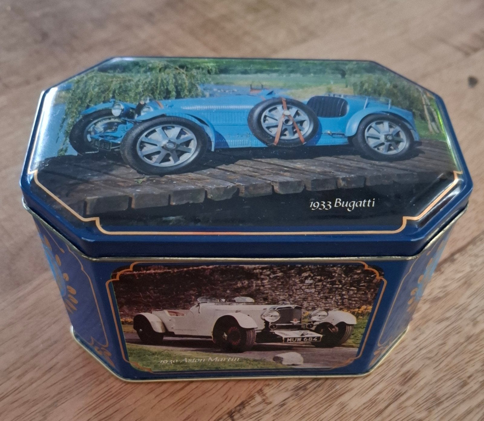 Vintage Blikken Doos "Classic Cars" - Duckhams Olie, Ophalen of Verzenden, Gebruikt, Auto's
