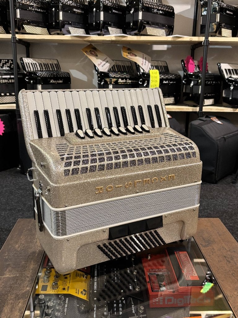 Excelsior 72 bas / 3 korige musette, Muziek en Instrumenten, Accordeons, Zo goed als nieuw, Toetsaccordeon, 72-bas, Overige merken