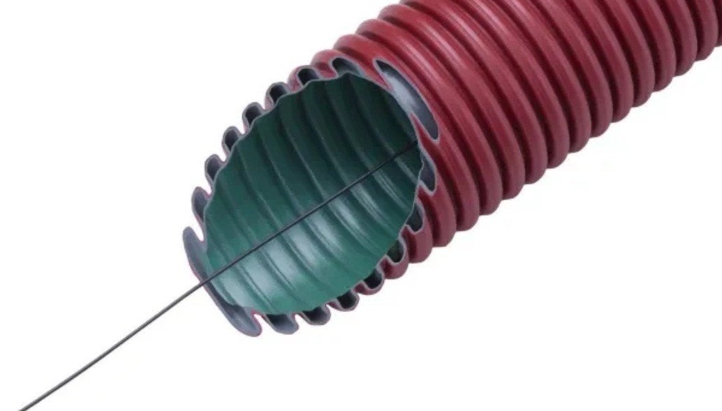 Mantelbuis met trekdraad 75 mm 50 meter, Ophalen, Afvoer, Gebruikt, Pvc