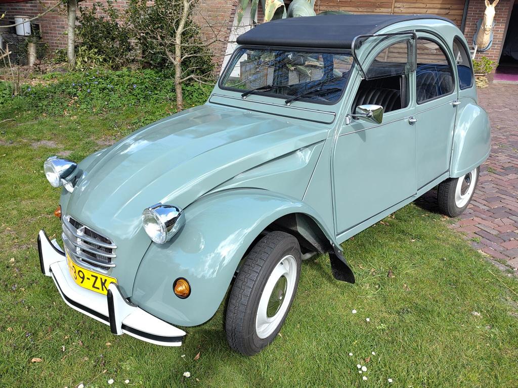 Citroën 2CV 0.6 1983 groen, Auto's, Voorwielaandrijving, 602 cc, Cabriolet, 450 kg