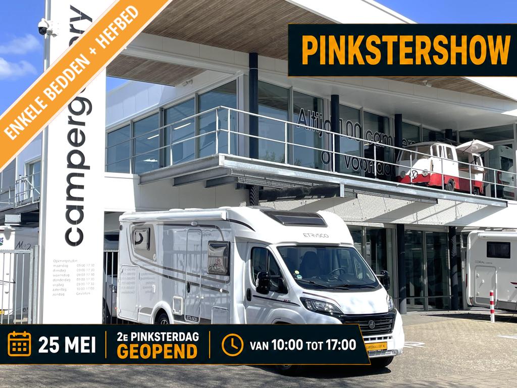 Etrusco T7300 SB ENKELE BEDDEN + HEFBED FIETSENDRAGER LIFT, Fiat, 7 tot 8 meter, Bedrijf, Etrusco