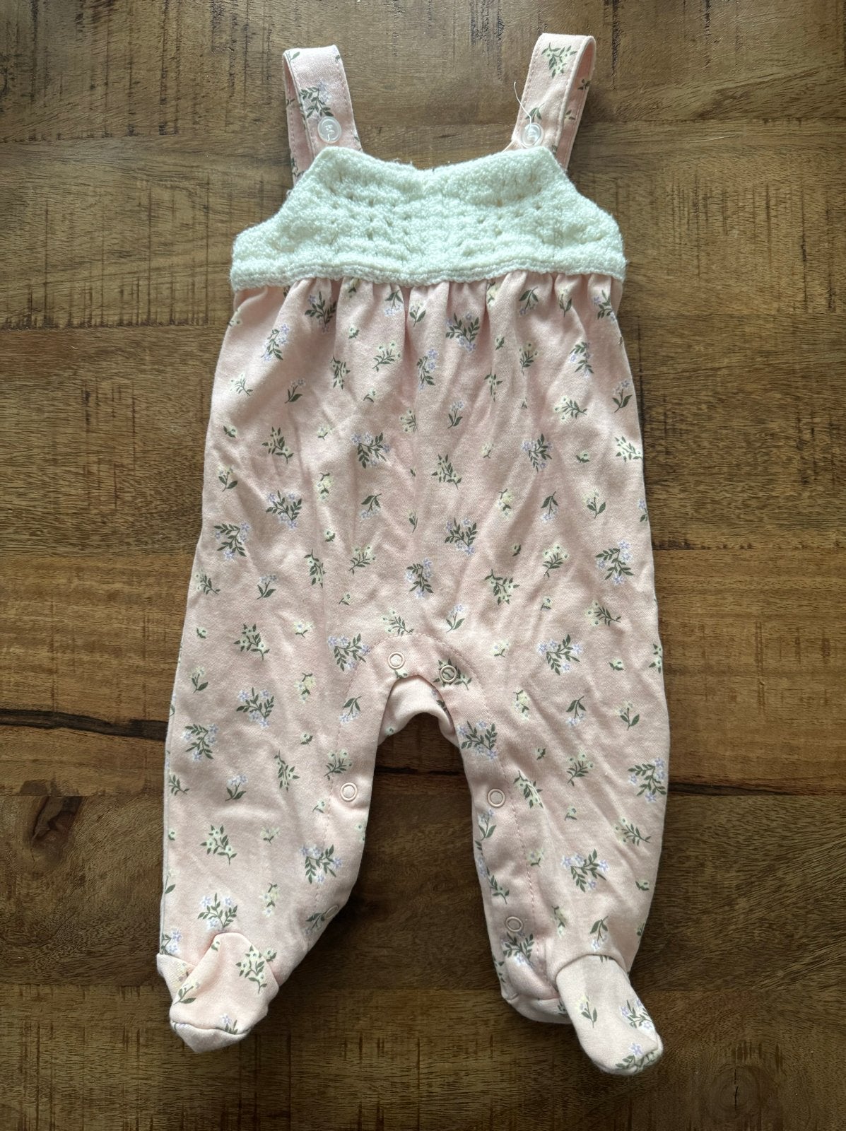 Schattig roze bloemenprint salopette / boxpakje BUB’L 3-6m, Kinderen en Baby's, Ophalen of Verzenden, Zo goed als nieuw, Meisje