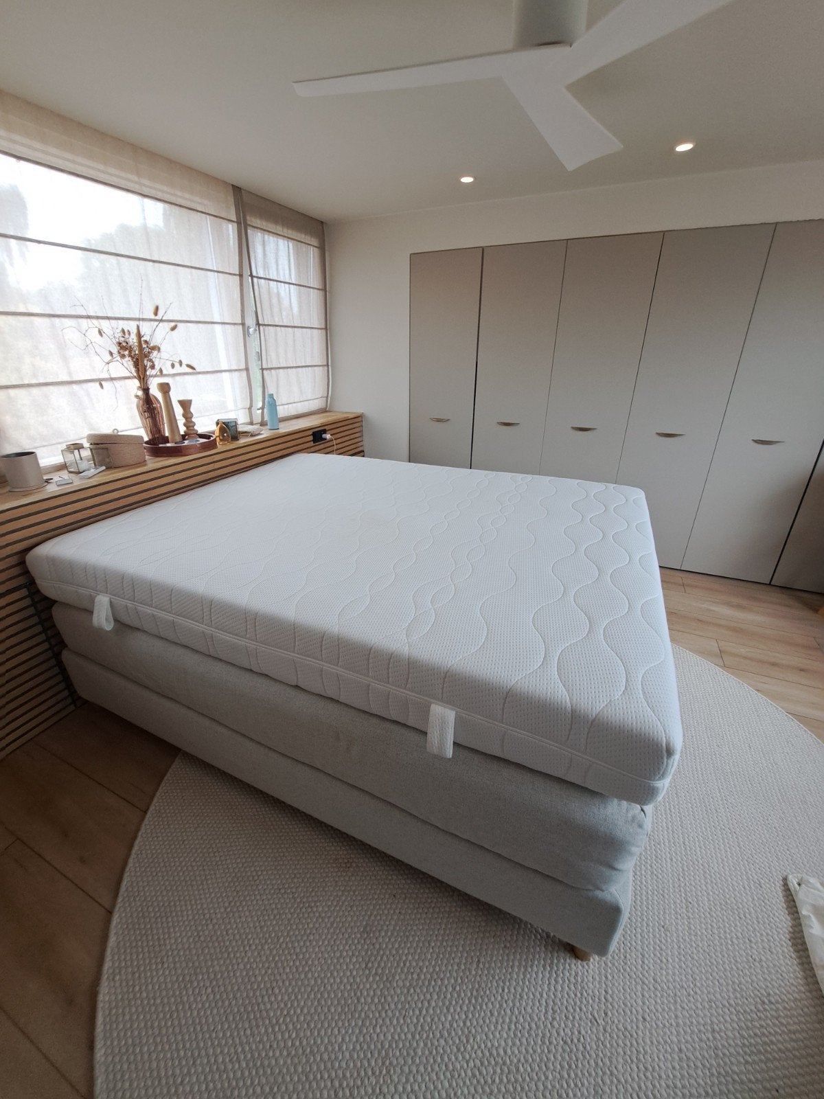 Springveermatras Dreamzone Stria 160x200, Gebruikt, Tweepersoons, Ophalen of Verzenden, Matras