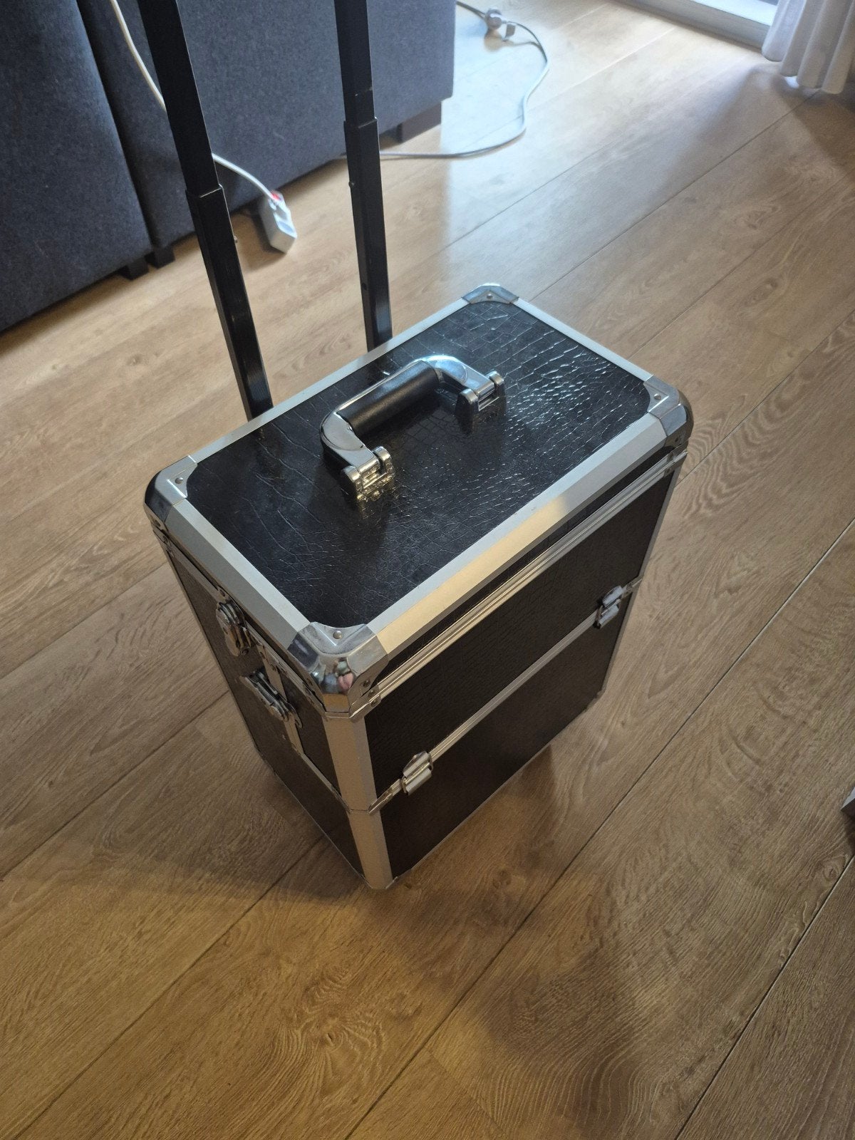 Professionele Zwarte Cosmetica & Make-up Trolley, Ophalen, Zwart