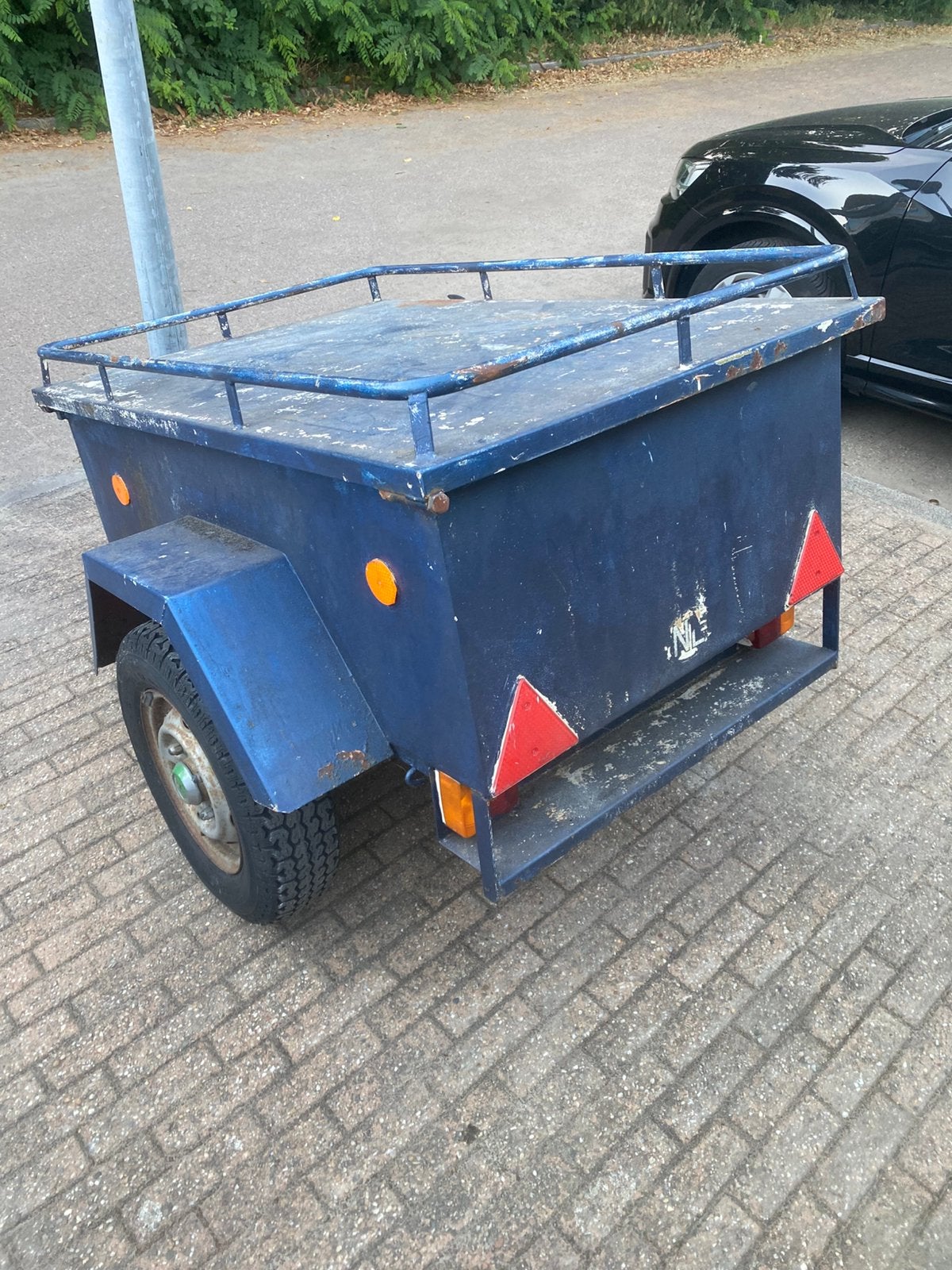 Stalen karretje aanhangwagen, Caravans en Kamperen, Ophalen of Verzenden, Zo goed als nieuw
