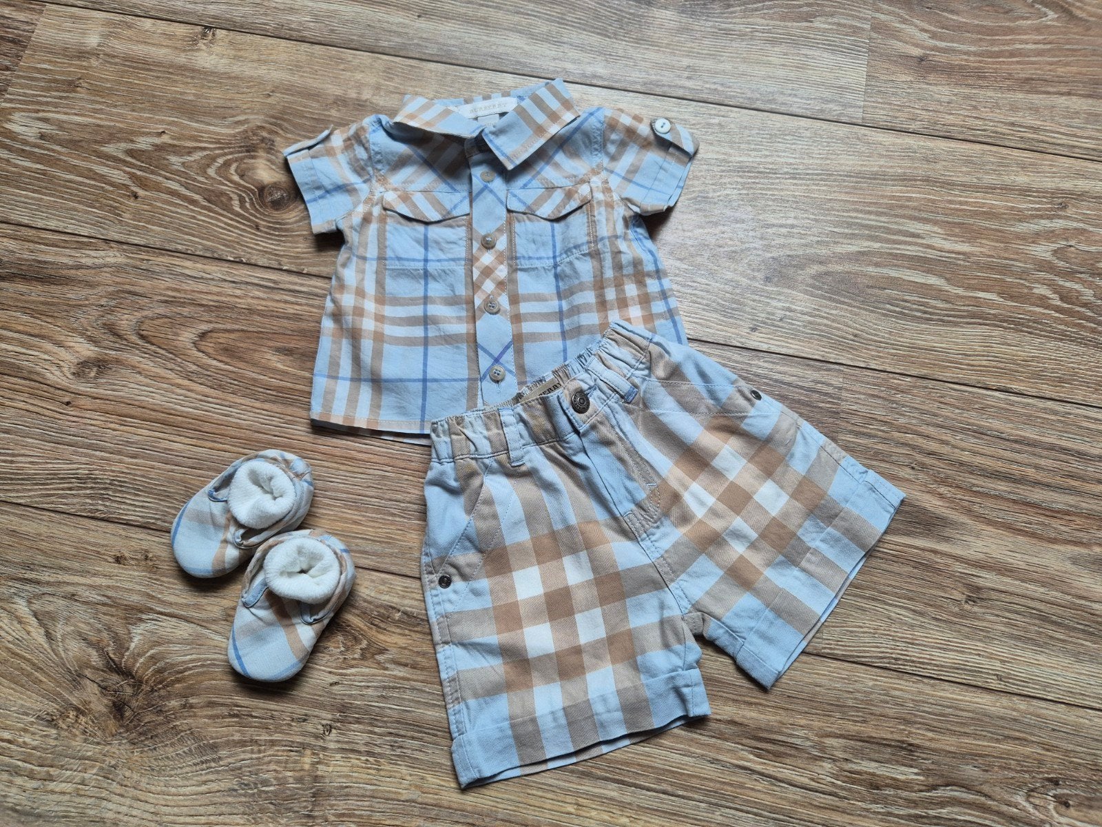 Burberry blauw setje maatje 62, Ophalen of Verzenden, Zo goed als nieuw, Setje, Jongetje