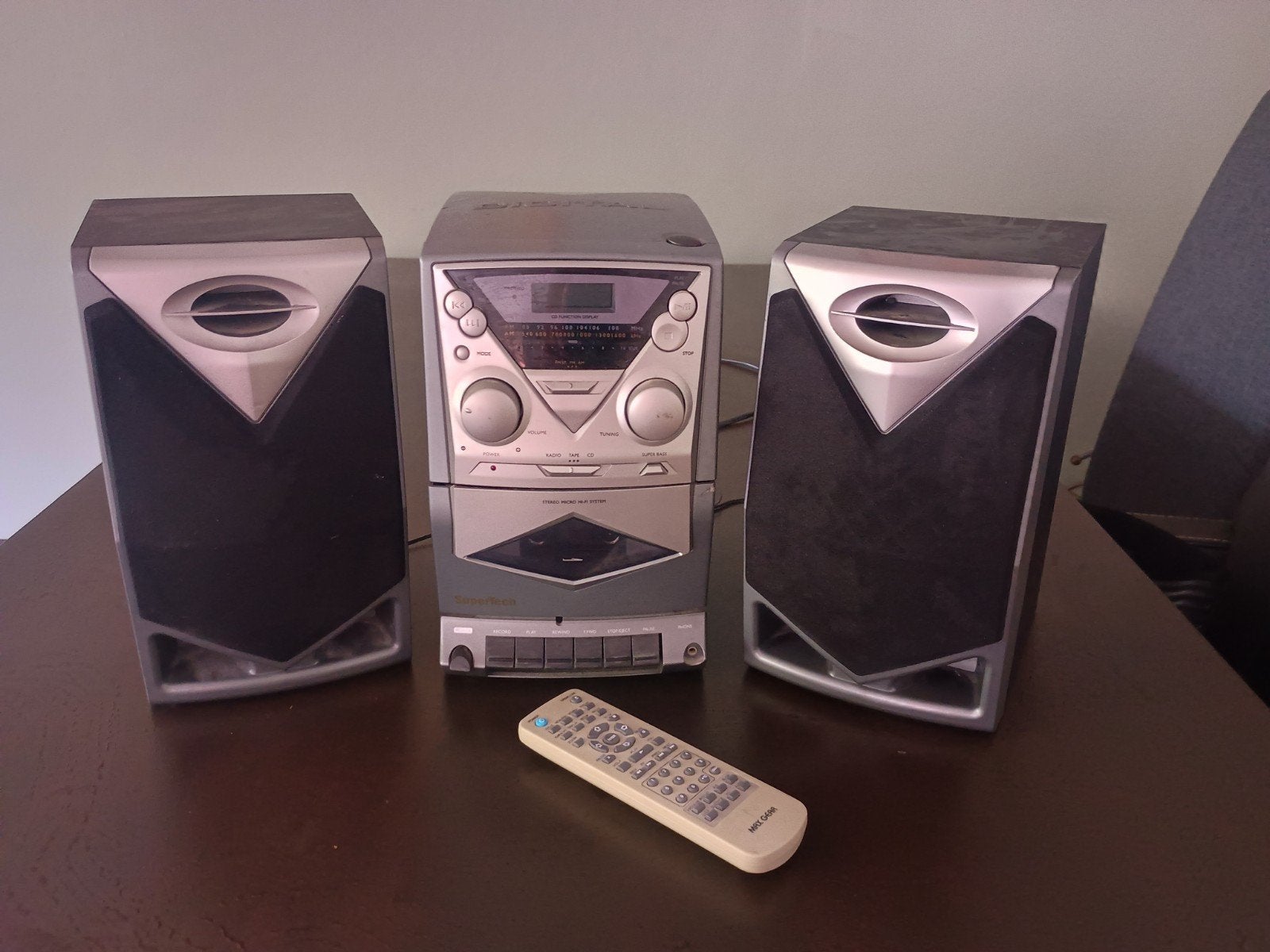 Retro Micro Hifi Set met Radio, Cassette, Afstandsbedieni, Gebruikt, Ophalen of Verzenden, Microset, Cassettedeck