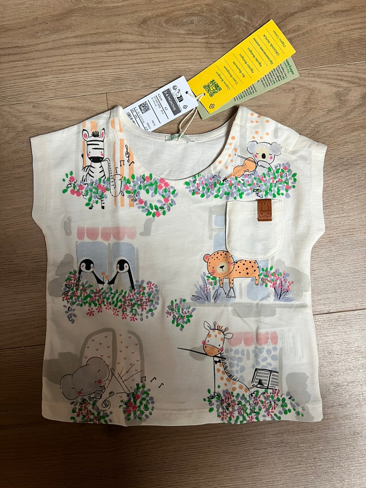 Shirtje zomer meisje maat 62, Kinderen en Baby's, Babykleding | Maat 62, Ophalen of Verzenden, Nieuw, Meisje, Shirtje of Longsleeve