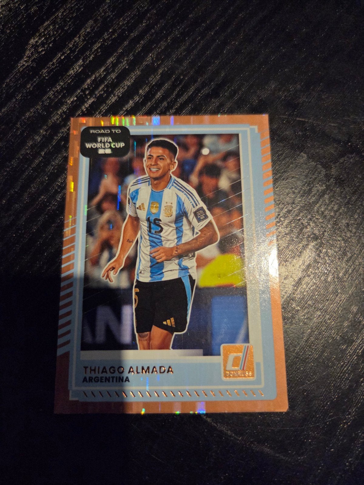 Thiago Almada Road to FIFA World Cup 2022 kaart, Ophalen of Verzenden, Zo goed als nieuw, Buitenlandse clubs, Spelerskaart