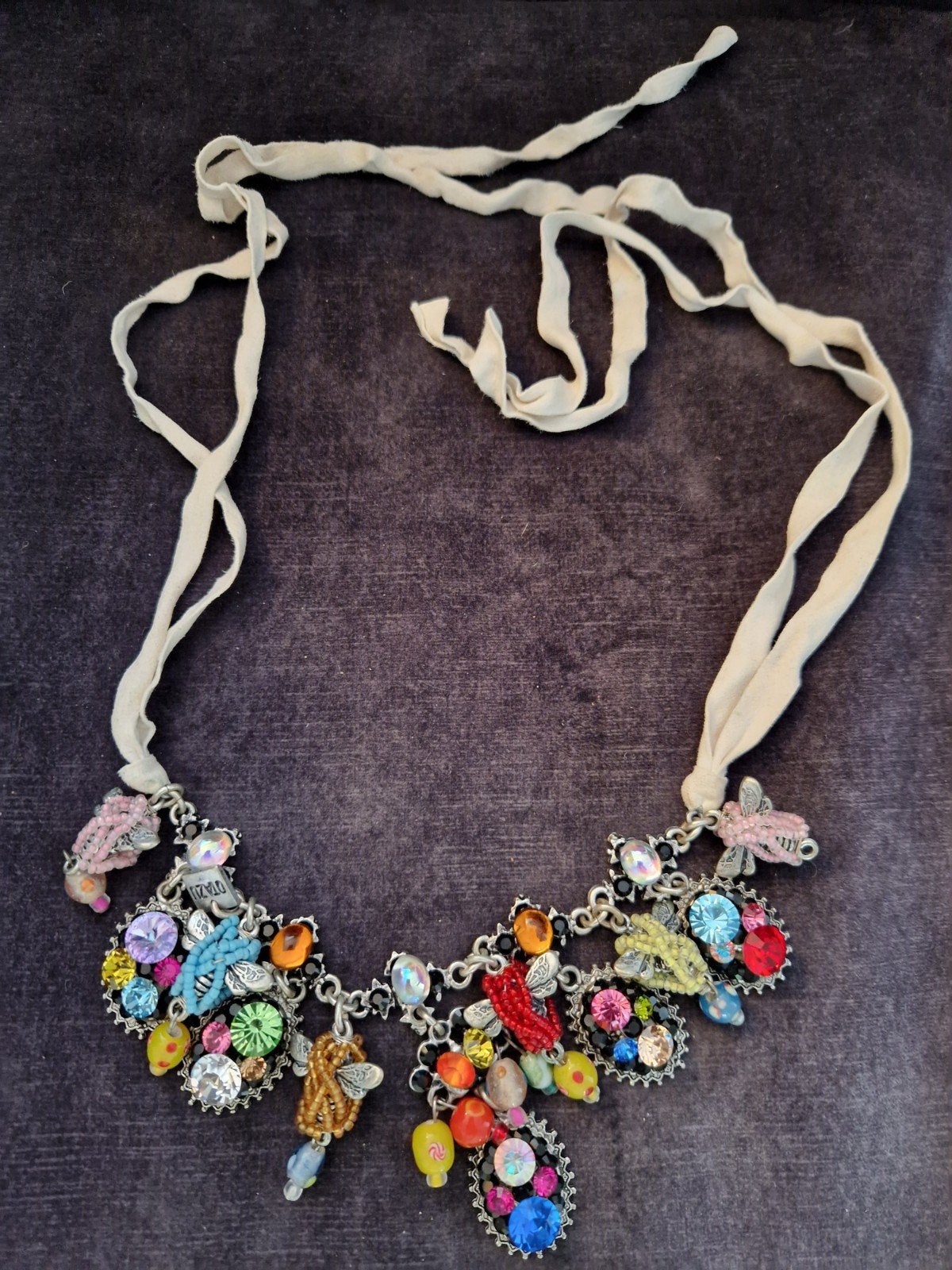 Originele Otazu Statement Ketting met Swarovski Kristallen, Ophalen of Verzenden, Zo goed als nieuw, Overige materialen, Met strass