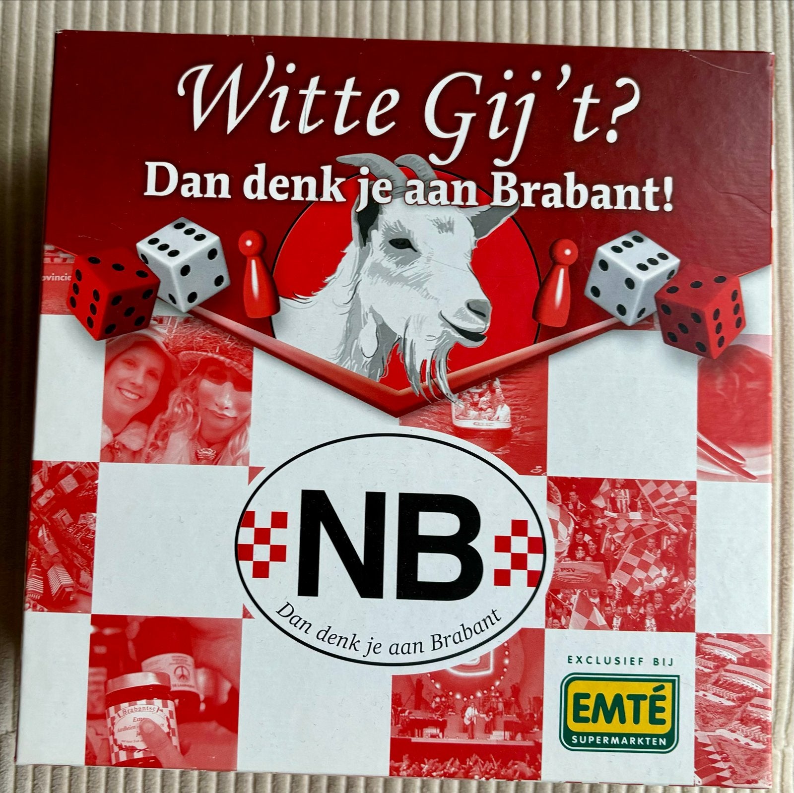 Witte Gij't? Brabant gezelschapsspel - Zo goed als nieuw, Drie of vier spelers, Ophalen of Verzenden, Nieuw