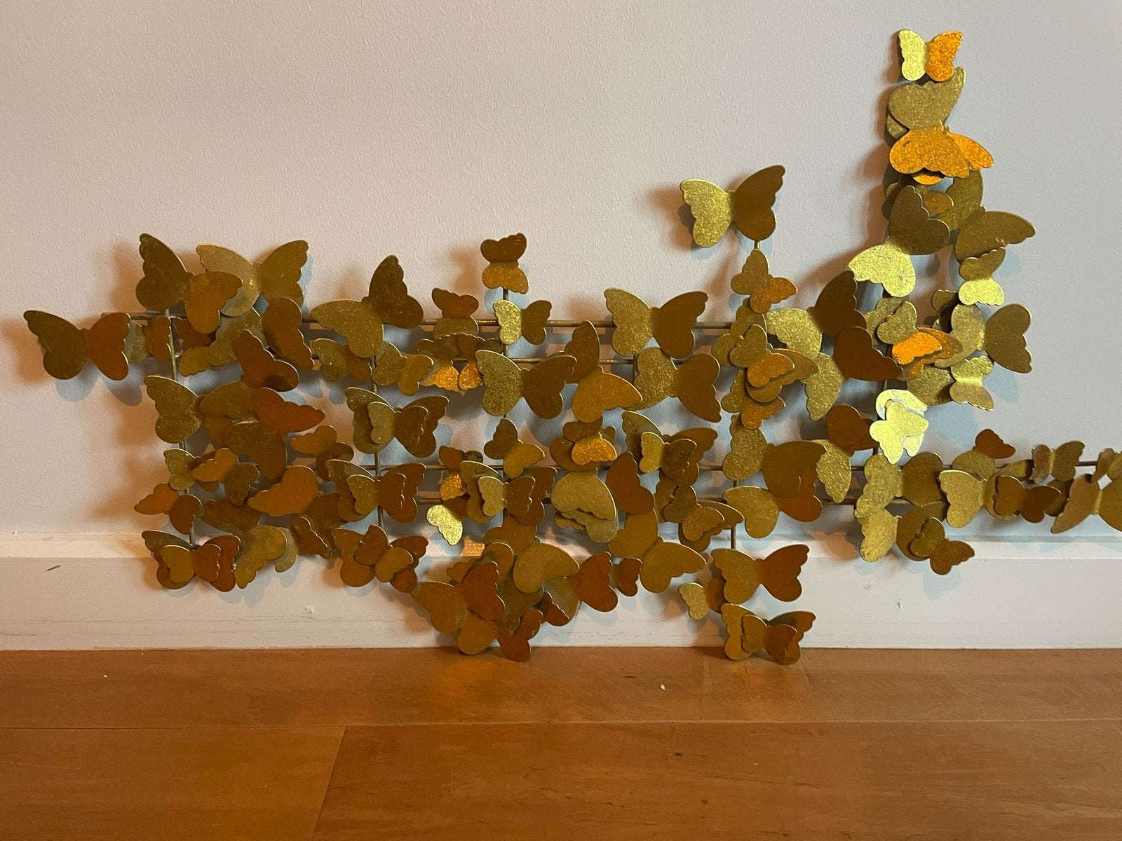 Wandobject Butterfly/Vlinders met antieke afwerking Westwing, Huis en Inrichting, Ophalen, Zo goed als nieuw