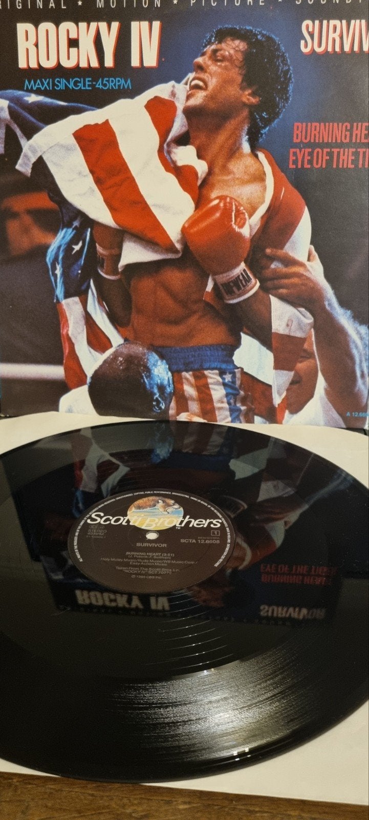 Survivor - Eye of the Tiger (Rocky IV Soundtrack) LP, LP, Gebruikt, 12 inch, Rock en Metal