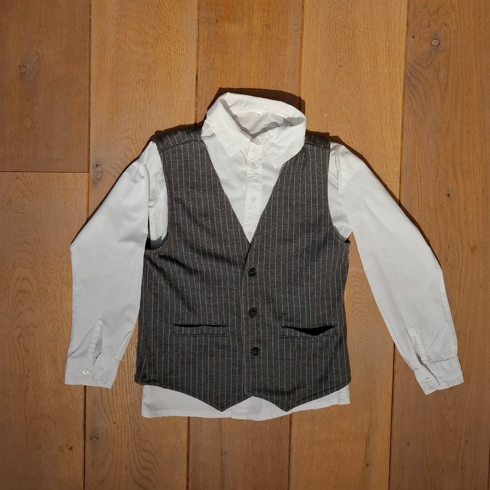 T.k. Overhemd met gilet mt 146/152, Ophalen of Verzenden