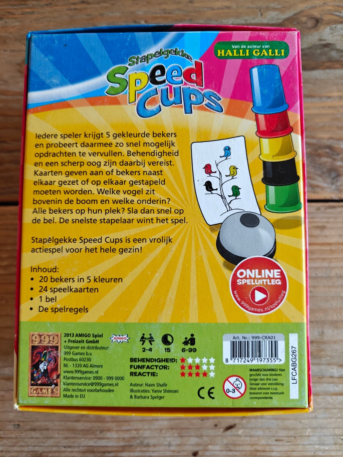 Halli Galli speed cups., Ophalen of Verzenden, 999 Games., 999 Games., 999 Games.