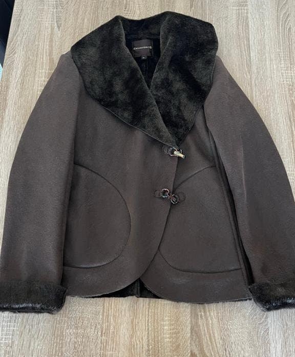 Creenstone dames jas bruin zwart herfst winter maat 36 S, Kleding | Dames, Jassen | Winter, Ophalen of Verzenden, Zo goed als nieuw