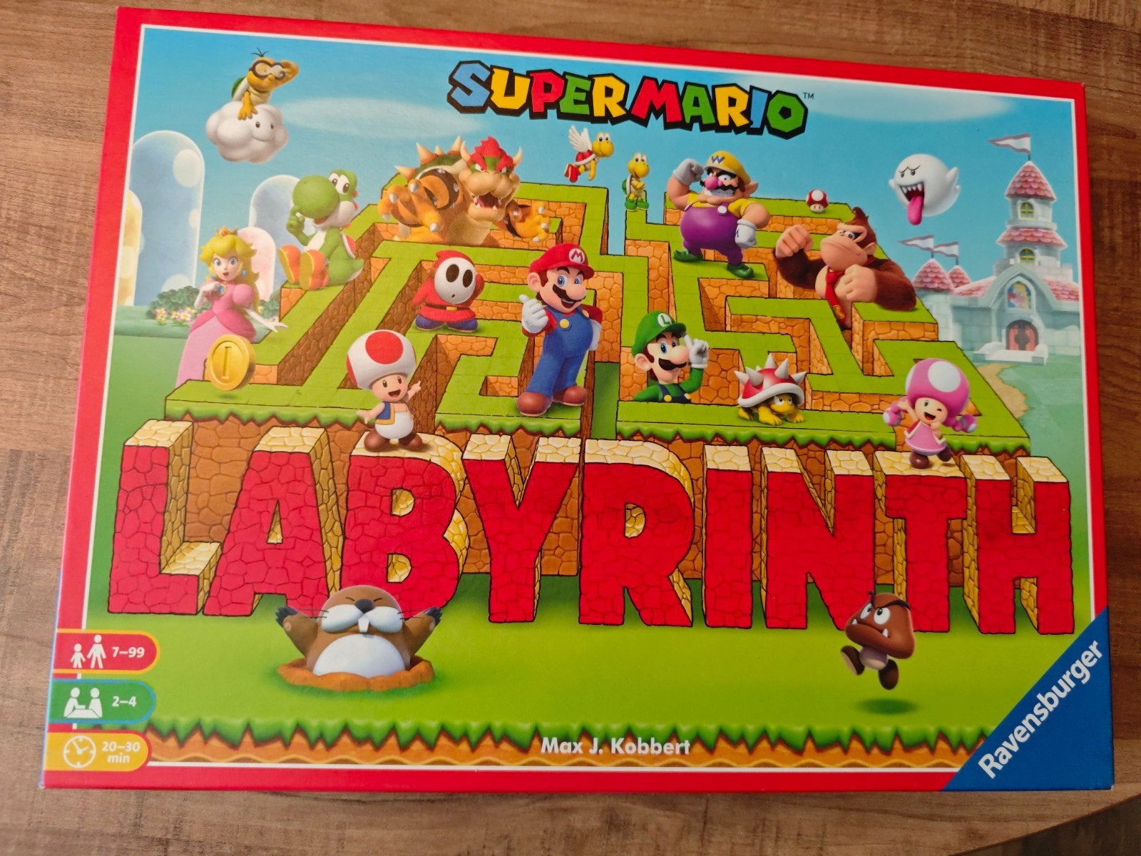 Super Mario Labyrinth Bordspel Ravensburger, Een of twee spelers, Ophalen of Verzenden, Zo goed als nieuw, Ravensburger