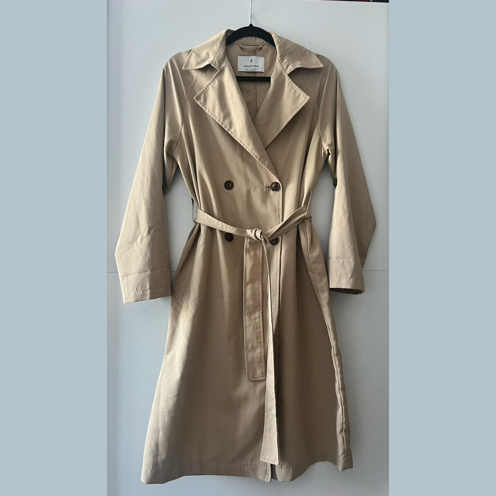 Stradivarius Trenchcoat Beige - Maat XS, Ophalen of Verzenden, Zo goed als nieuw, Maat 34 (XS) of kleiner, Beige
