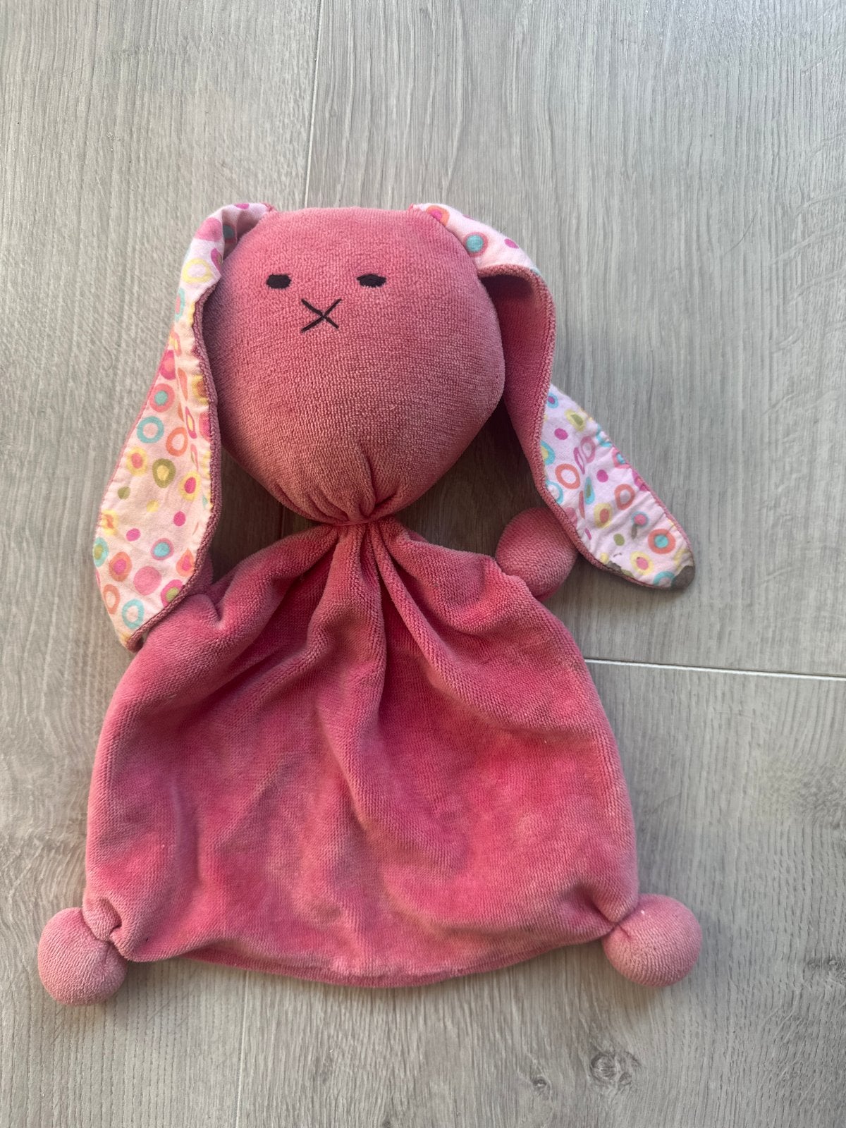 Roze knuffel konijn - zacht en lief, Gebruikt, Overige merken, Overige karakters, Konijn