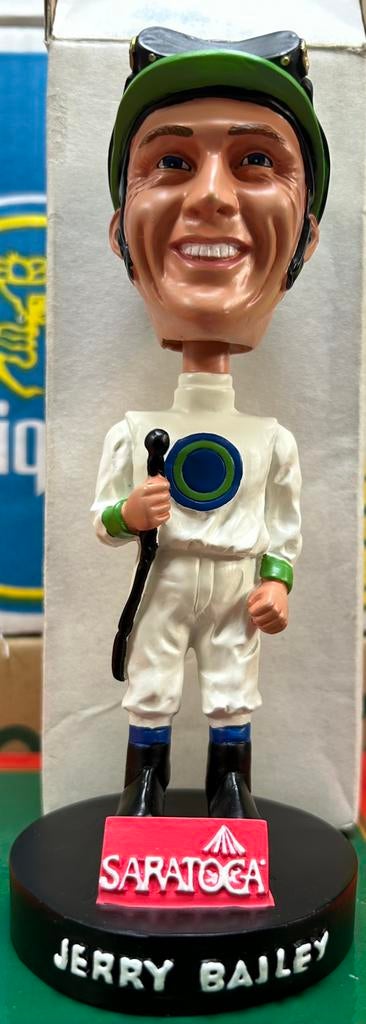 Jerry Bailey, hall of Fame jockey, bobble head, Ophalen of Verzenden, Zo goed als nieuw