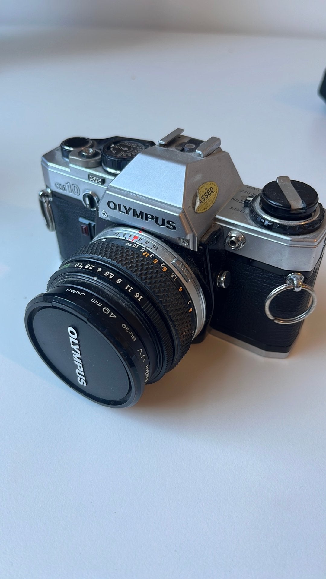 Olympus OM10 +  Zuiko MC Auto-S 50mm f/1.8, Ophalen, Gebruikt, Spiegelreflex, Olympus