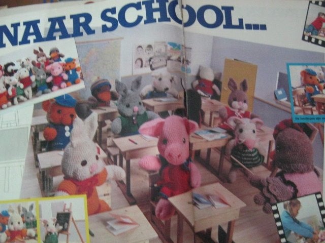 Breipatroon Varken - Haasje naar school  nr 5036, Hobby en Vrije tijd, Breien en Haken, Verzenden, Nieuw, Haken, Patroon of Boek