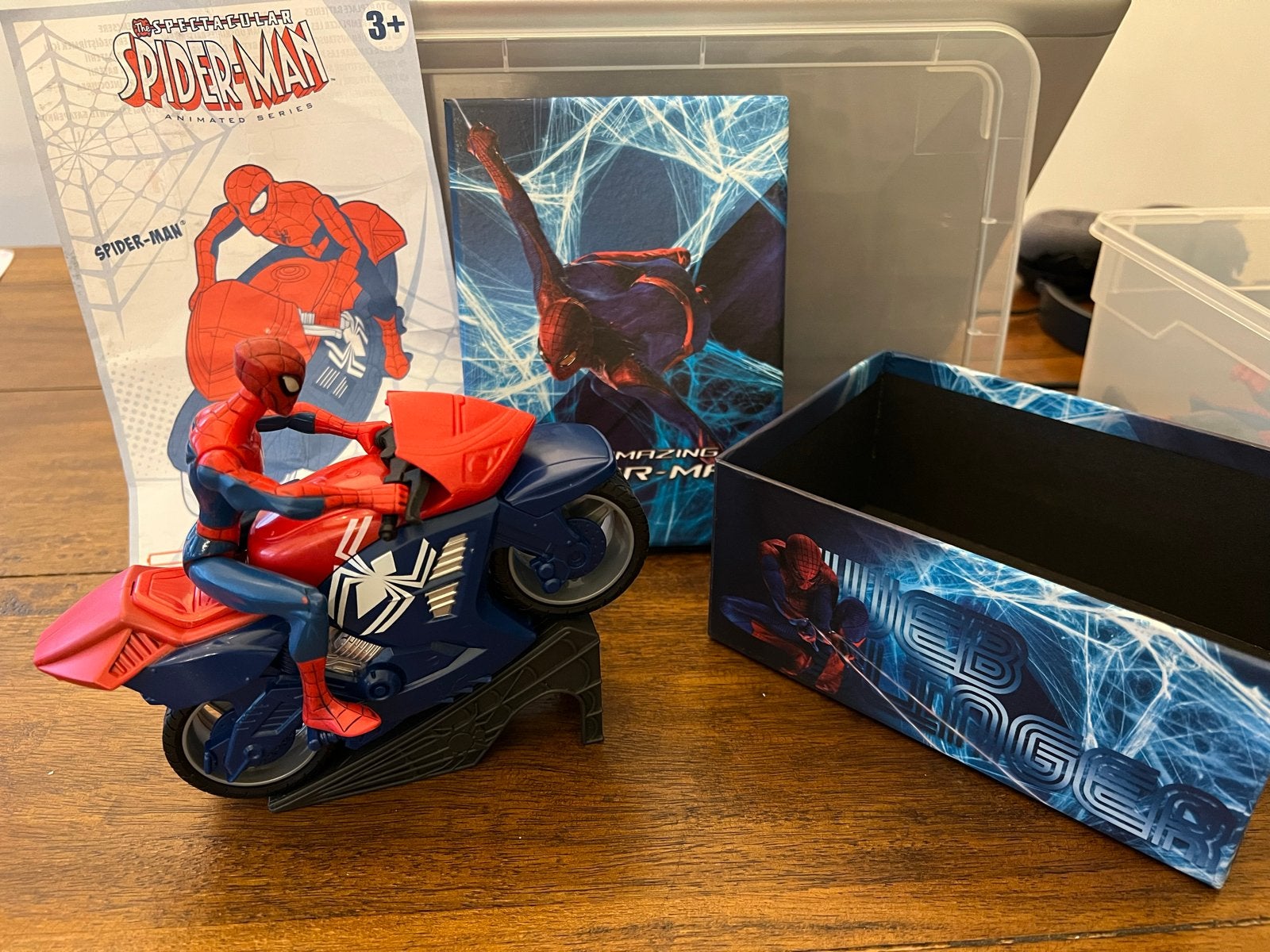 Spectaculaire Spider-Man Actiefiguur met Motor & Schans, Ophalen of Verzenden, Zo goed als nieuw