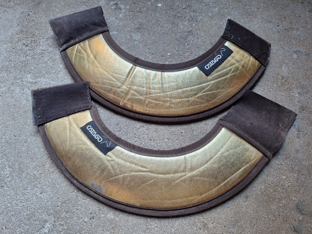Springschoenen goud, Hoefschoenen, Ophalen of Verzenden, Gebruikt, Pony