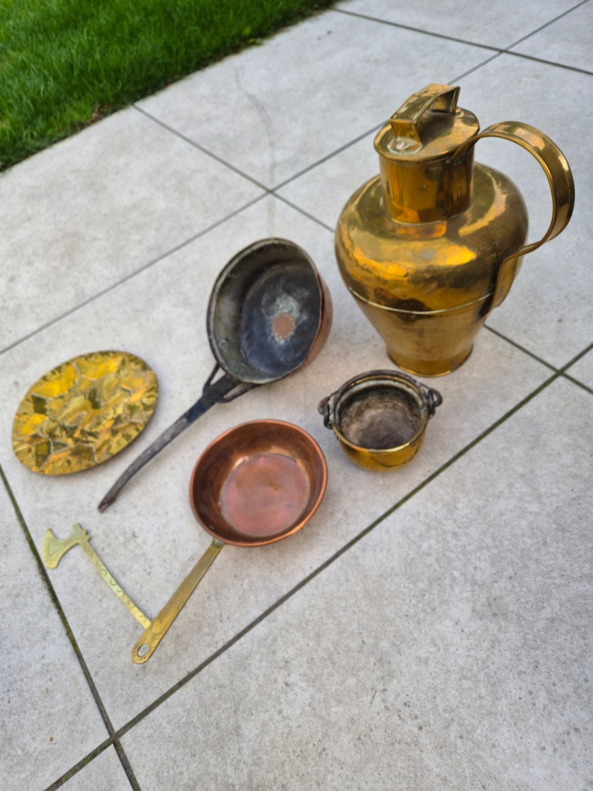 Diverse Koperen en Messing Decoratie en Keukengerei, Ophalen, Koper