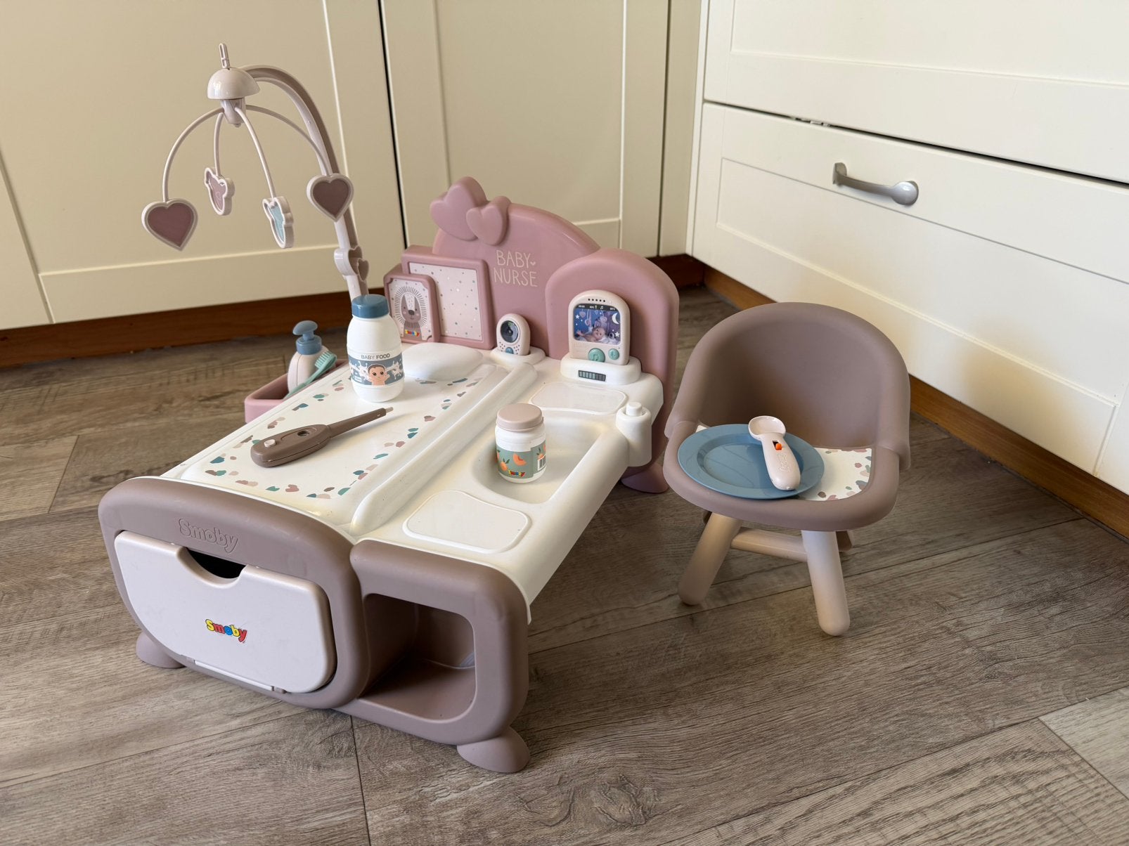 Smoby Baby Nurse poppenverzorgingsstation, Ophalen of Verzenden, Zo goed als nieuw