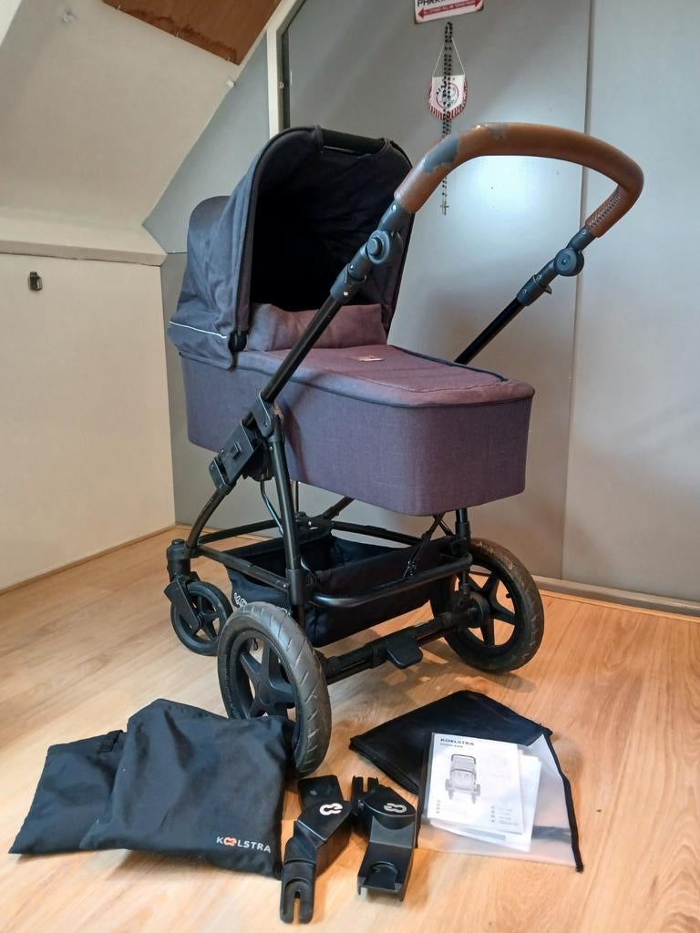 Kinder- en wandelwagen Koelstra, Kinderen en Baby's, Kinderwagens en Combinaties, Gebruikt, Combiwagen, Verstelbare duwstang, Ophalen