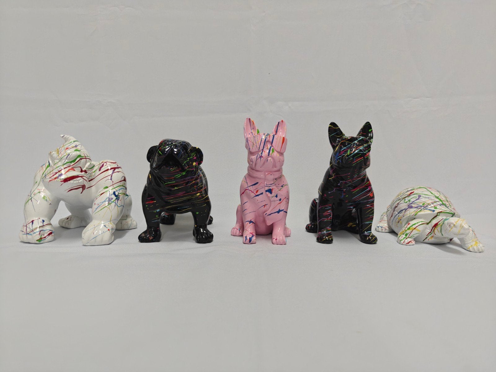 Donkey Kong, Franse Bulldog, Schildpad, plash art., Verzamelen, Beelden en Beeldjes, Ophalen of Verzenden, Nieuw, Dier