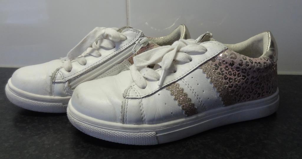 Witte meisjes schoenen echt leer maat 31, Gebruikt, Meisje, Schoenen, Ophalen of Verzenden