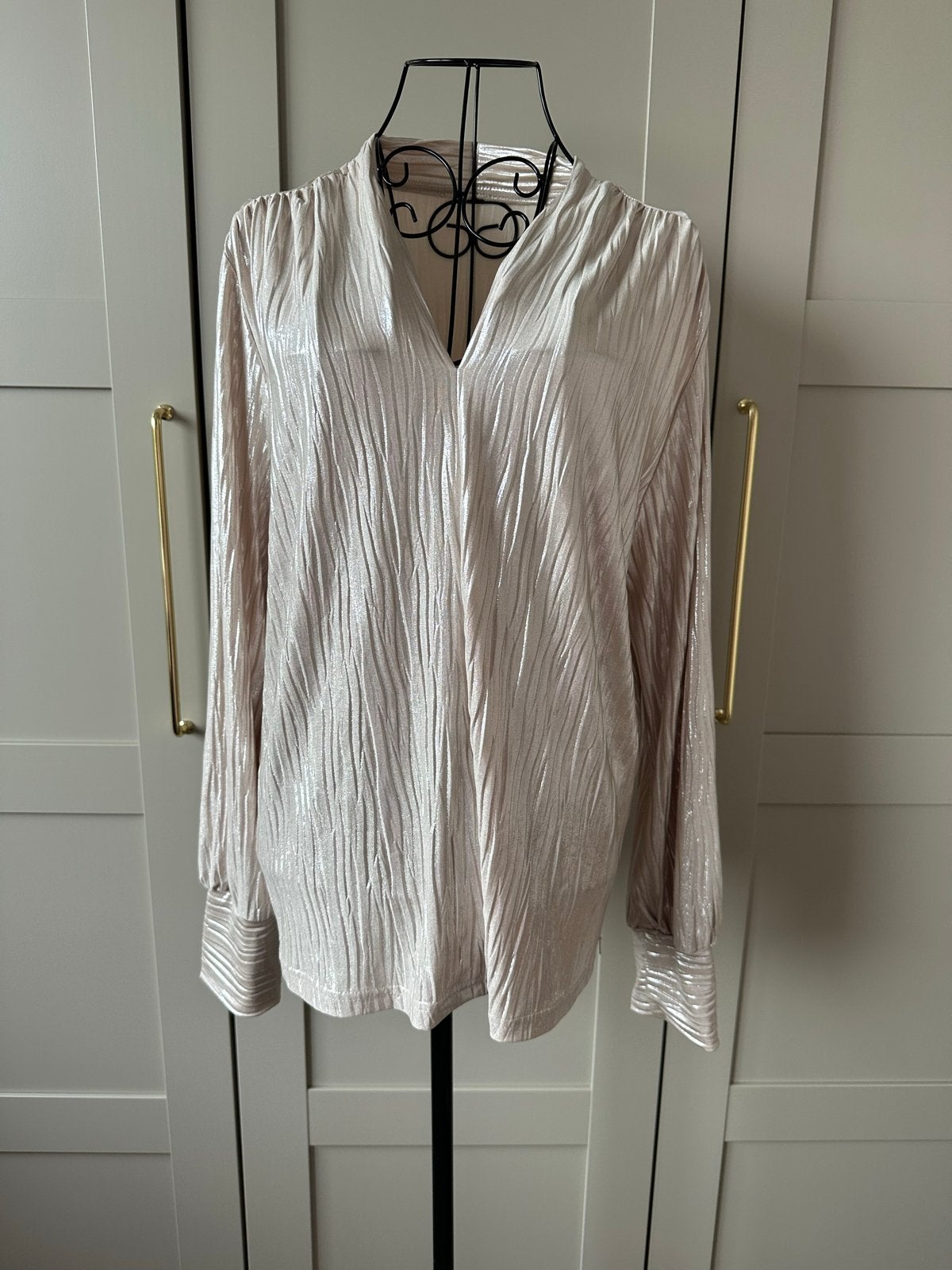 Feestelijke blouse Br&dy maat XL, Kleding | Dames, Ophalen of Verzenden, Zo goed als nieuw, Maat 46/48 (XL) of groter, Beige