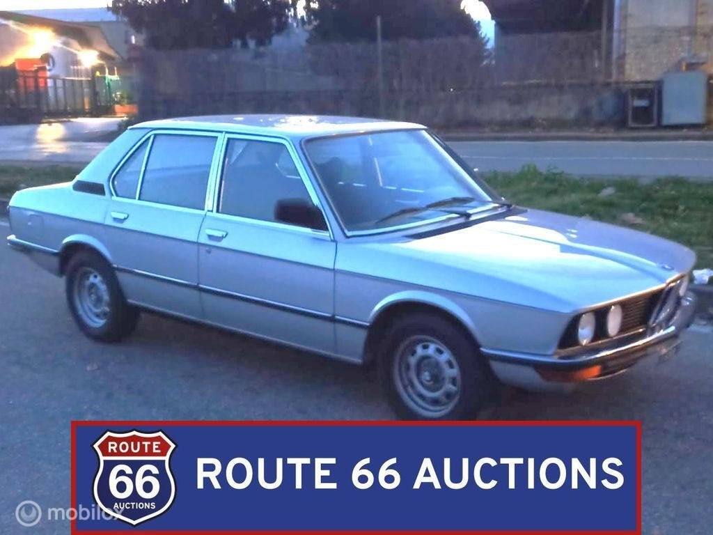 BMW 520/6 | 1981 | Route 66 Auctions, Auto's, Overige carrosserieën, Zwart, Bedrijf, Handgeschakeld