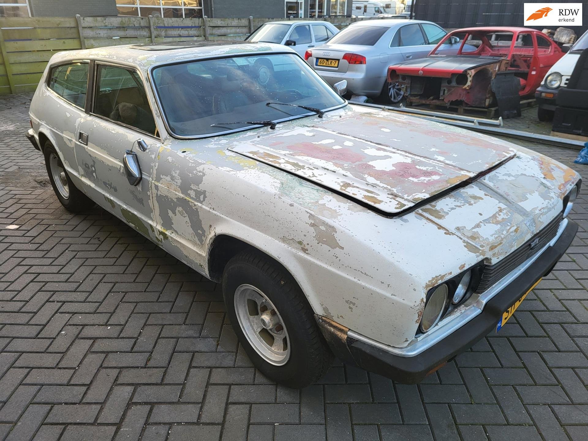 Reliant Scimitar 3.0 GTE Combi Coupé autom LHD, Auto's, 4 stoelen, Wit, Leder, Lederen bekleding