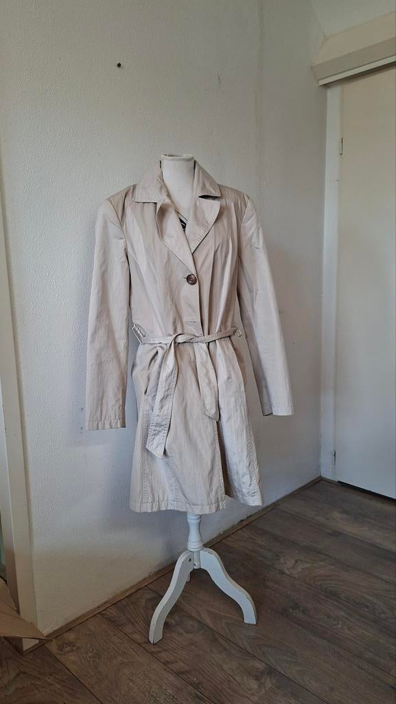 Milo beige trenchcoat, maat 42, Kleding | Dames, Beige, Maat 42/44 (L), Ophalen of Verzenden, Zo goed als nieuw