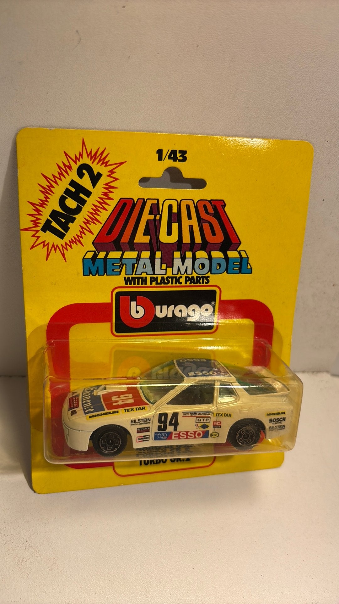Porsche 924 turbo gr2 die cast bbuago 1.43, Overige merken, Auto, Ophalen of Verzenden, A