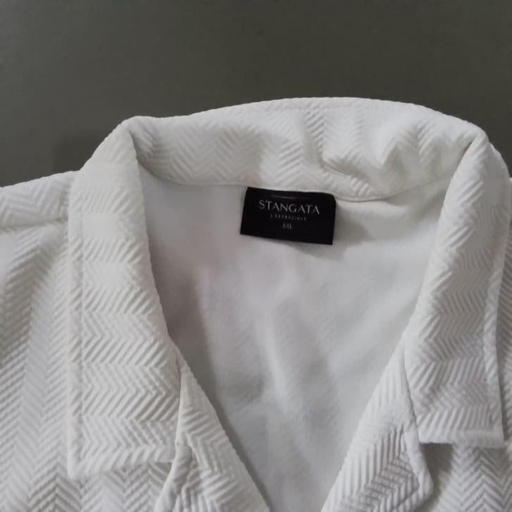 STANGATA, top overhemd,  XXL,  crème, zgan, Kleding | Heren, Overhemden, Ophalen of Verzenden, Zo goed als nieuw, Overige halswijdtes