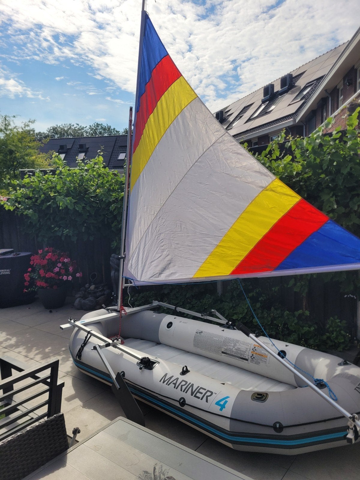 Uniek opblaasbare zeilboot  zeilkit Import uit USA!, Watersport en Boten, Ophalen of Verzenden, Roer