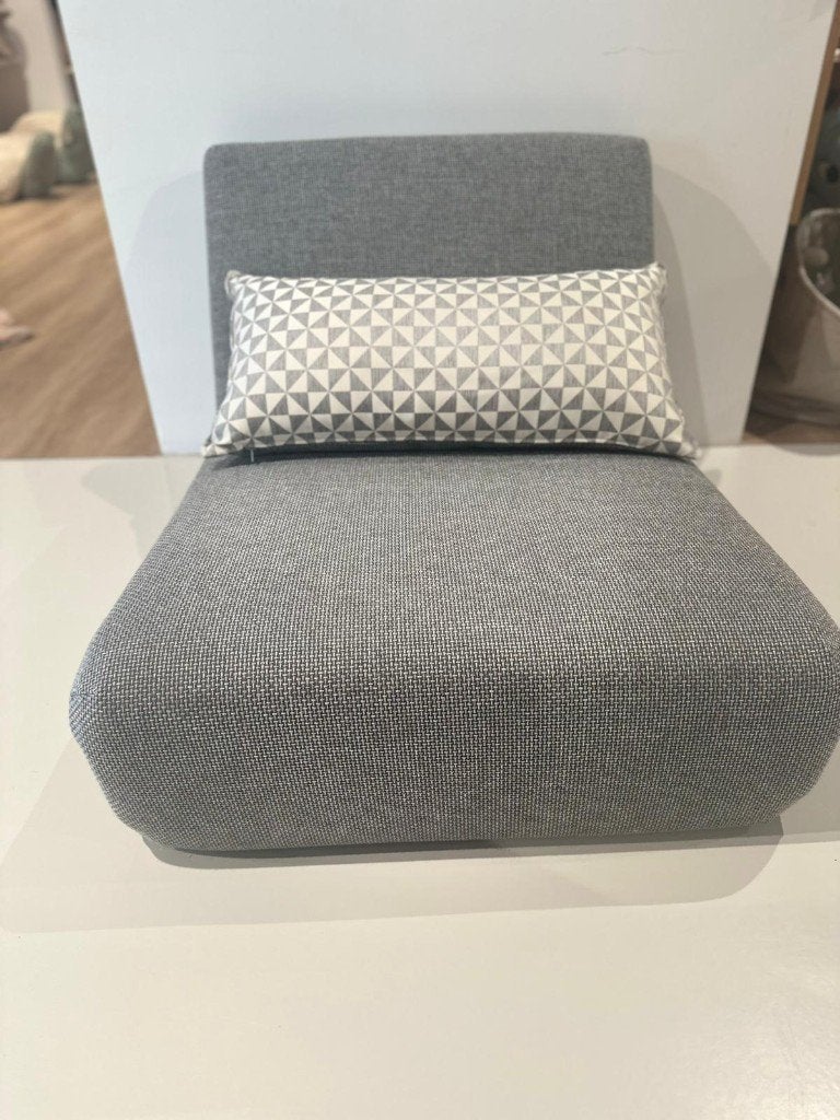 Gautier Nomade Lage Stoel - Gemeleerd Grijs, Ophalen, Nieuw, 75 tot 100 cm, Overige materialen