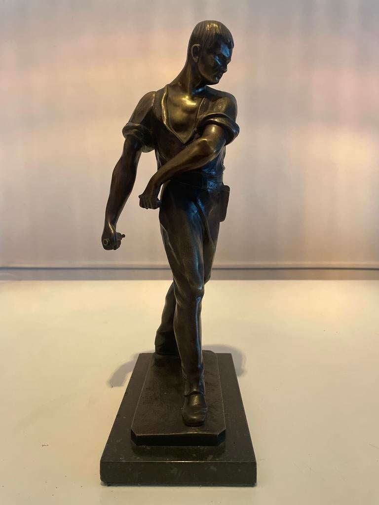 G. Jäger bronzen beeld, Antiek en Kunst, Ophalen of Verzenden