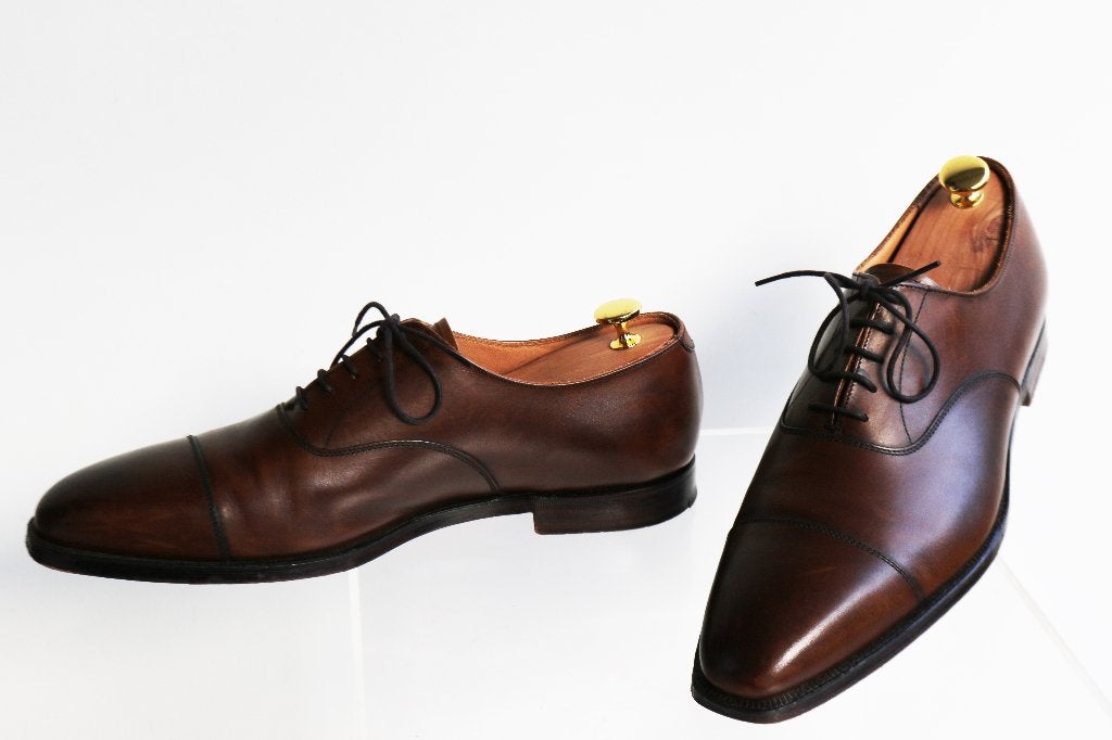 Nieuwstaat! Crockett & Jones Hallam lace-up in 8.5 E = 42.5, Bruin, Ophalen of Verzenden, Zo goed als nieuw, Crockett & Jones