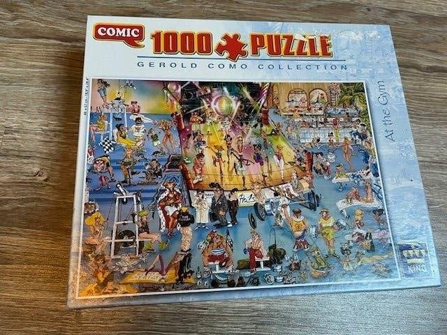 Puzzel Comic At the Gym, Ophalen of Verzenden, 500 t/m 1500 stukjes, Zo goed als nieuw, Legpuzzel