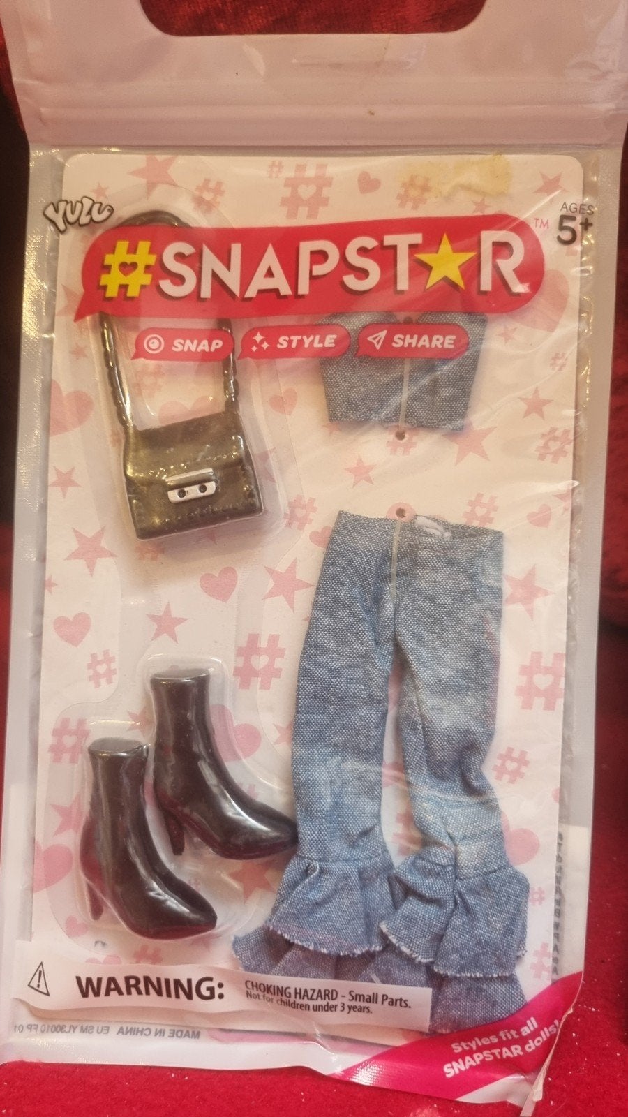 Snapstar Poppenkleding Set: Jeans, Laarzen & Tasje, Verzenden, Nieuw, Overige typen