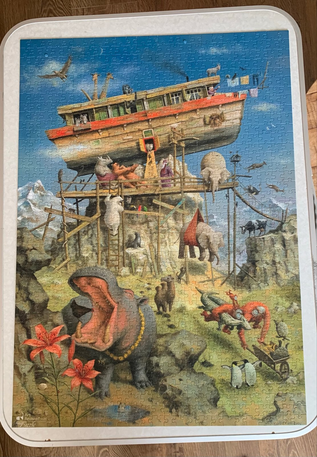 Legpuzzel Marius van Dokkum - 1000 stukjes - Compleet, Hobby en Vrije tijd, Denksport en Puzzels, Ophalen of Verzenden, 500 t/m 1500 stukjes