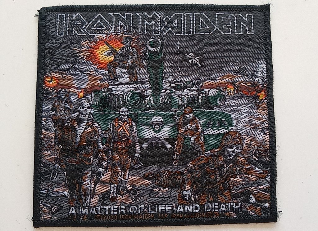 Iron Maiden mooie a matter of life and death 2010 patch 263, Ophalen of Verzenden, Nieuw, Kleding