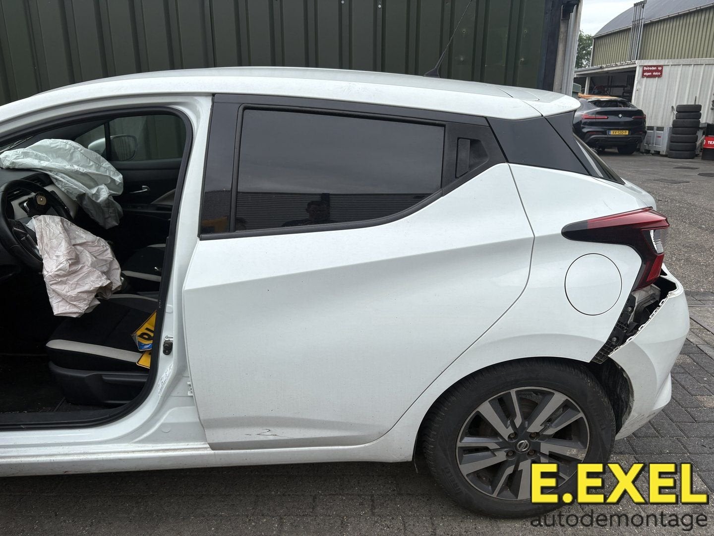 Deur links achter Nissan Micra K14 2016-2025 WIT, Auto-onderdelen, Gebruikt, -, Deur, Ophalen of Verzenden