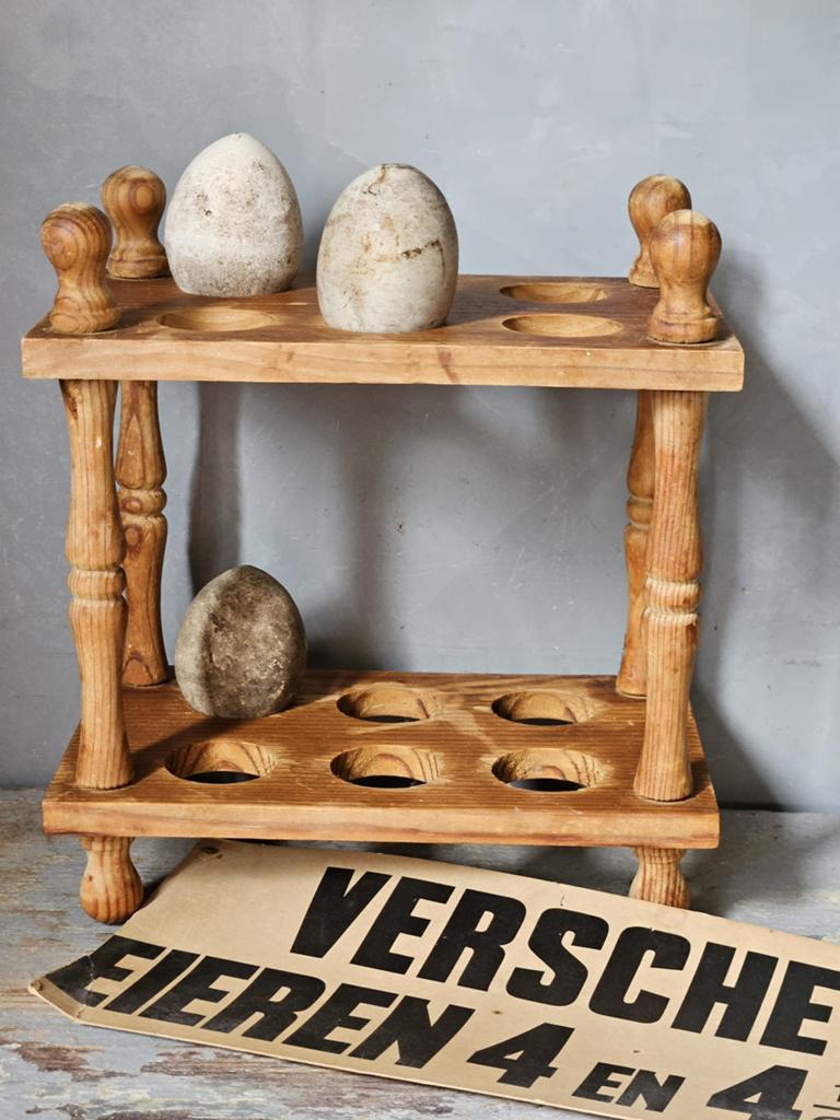 Houten eierrekje, Antiek en Kunst, Ophalen of Verzenden