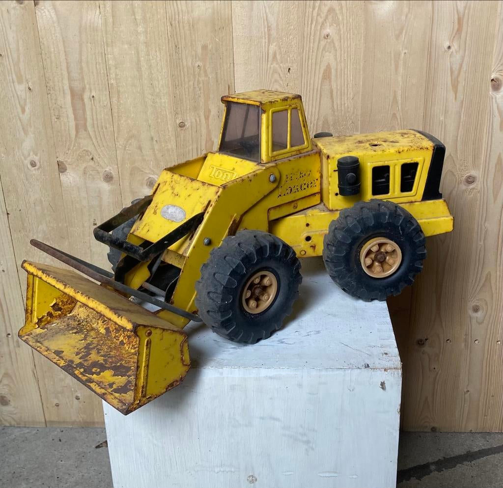 Vintage Tonka Auto - Gele Speelgoed Loader, Ophalen, Gebruikt